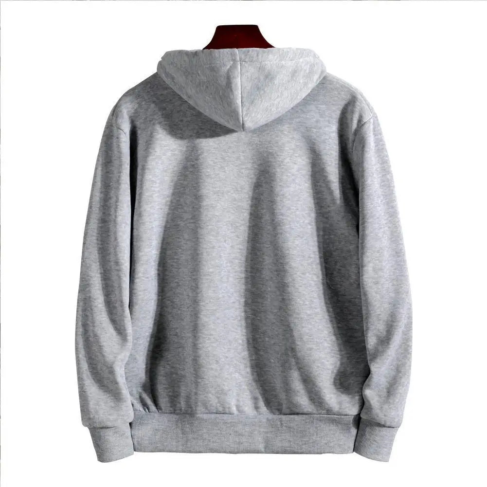 Comfy Loose Fit Long Sleeve Zip-Up Hoodie