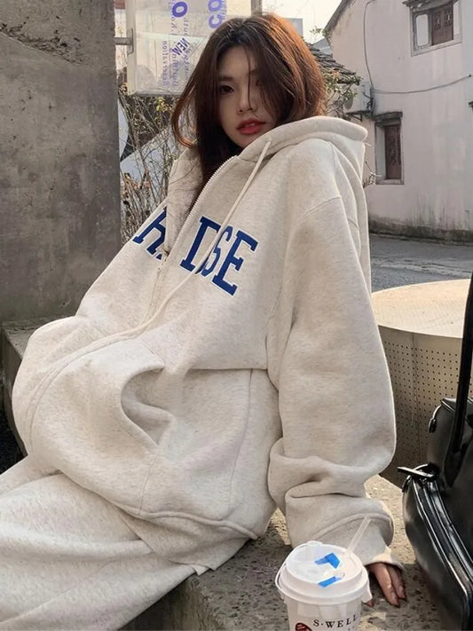 Cute Paradise Fleece Oversized Sweatshirt